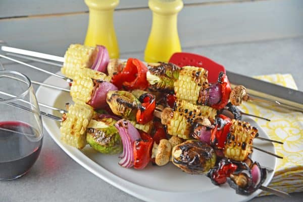 Spicy Honey Vegetable Skewers 1