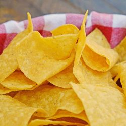 Close up of Homemade Tortilla Chips