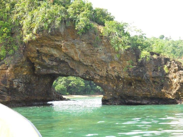 A river running through a body of water