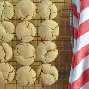 Molasses cookies, sometimes known as ginger snaps or spice cookies, are one of my favorite Christmas cookies. Soft and spicy without being overly sweet.