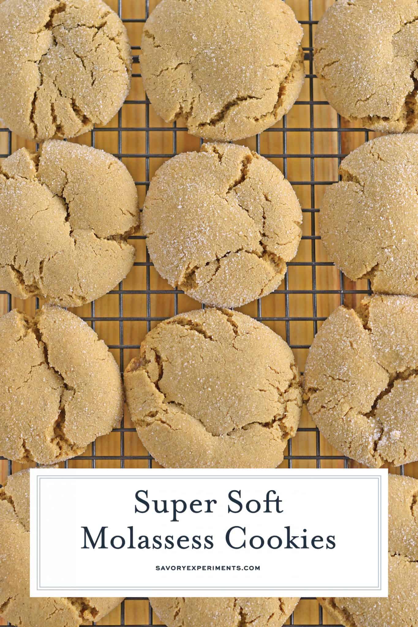 Soft Molasses Cookies Chewy Gingersnap Cookie Recipe
