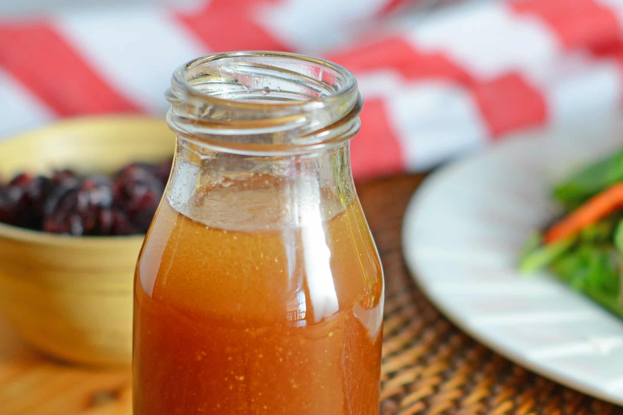 Maple Dijon Dressing is a tasty and simple homemade salad dressing! This dressing with maple syrup will compliment any salad or grilled vegetable platter! #dressingwithmaplesyrup #homemadesaladdressing #dijonvinaigrette www.savoryexperiments.com