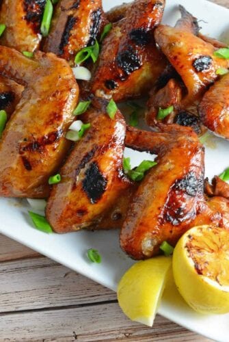 Yakitori Chicken is a sweet and sticky chicken cooked on the grill. Made from a simple soy sauce marinade, it can be served as an entree or appetizer!