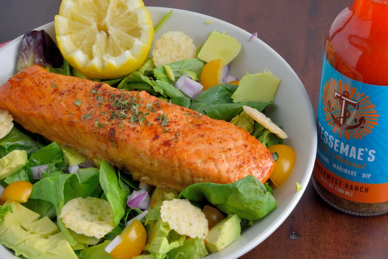 Ancho Citrus Baked Salmon is a simple, easy, low fat, vitamin packed, deliciously tasty recipe! This ancho citrus marinade is an ideal sauce to use for salmon! #easysalmonrecipes #salmonmarinade #sauceforsalmon www.savoryexperiments.com