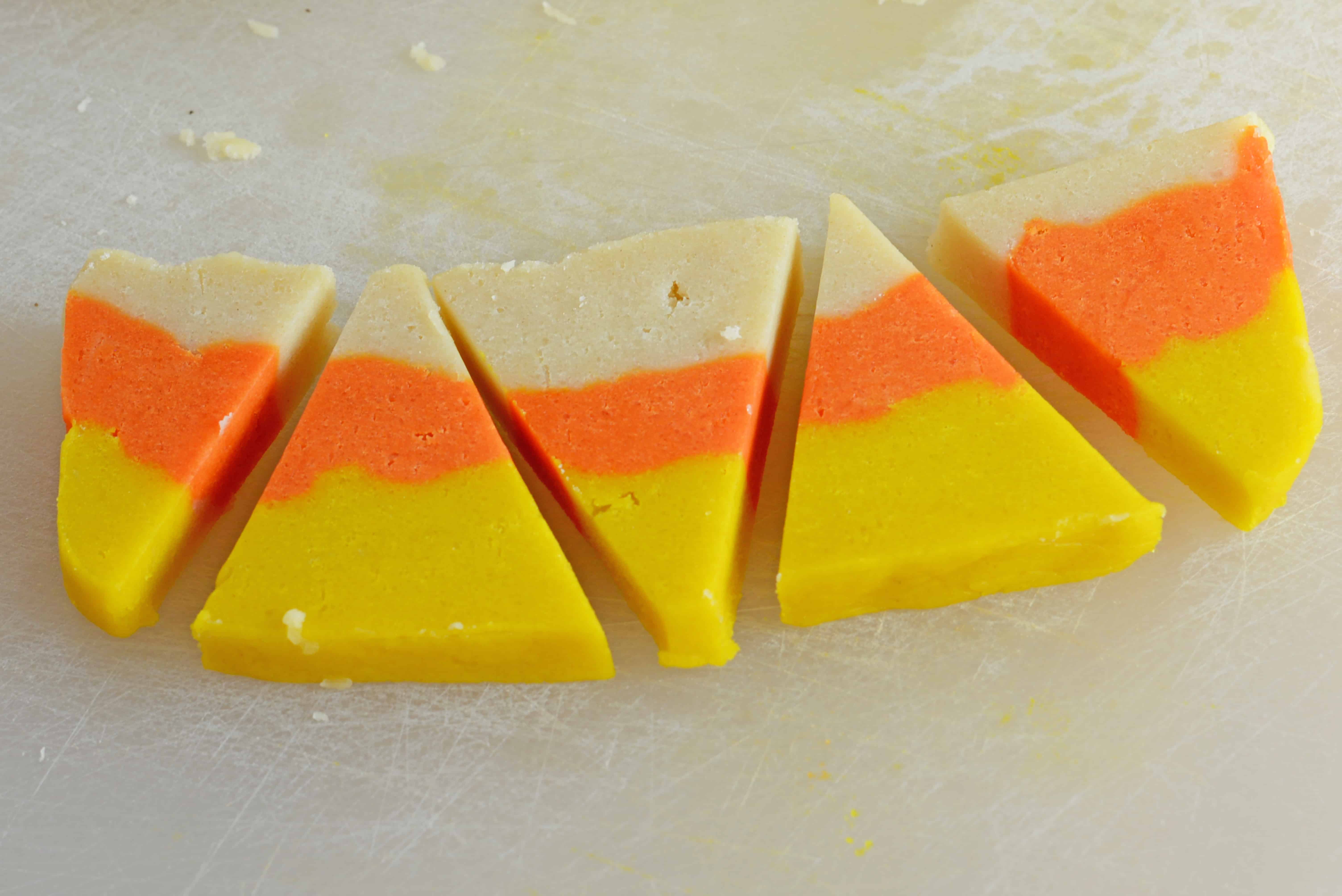 Candy Corn Sugar Cookies are the perfect Halloween Cookie! 