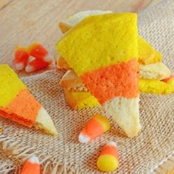 Candy Corn Sugar Cookies are the perfect Halloween Cookie!