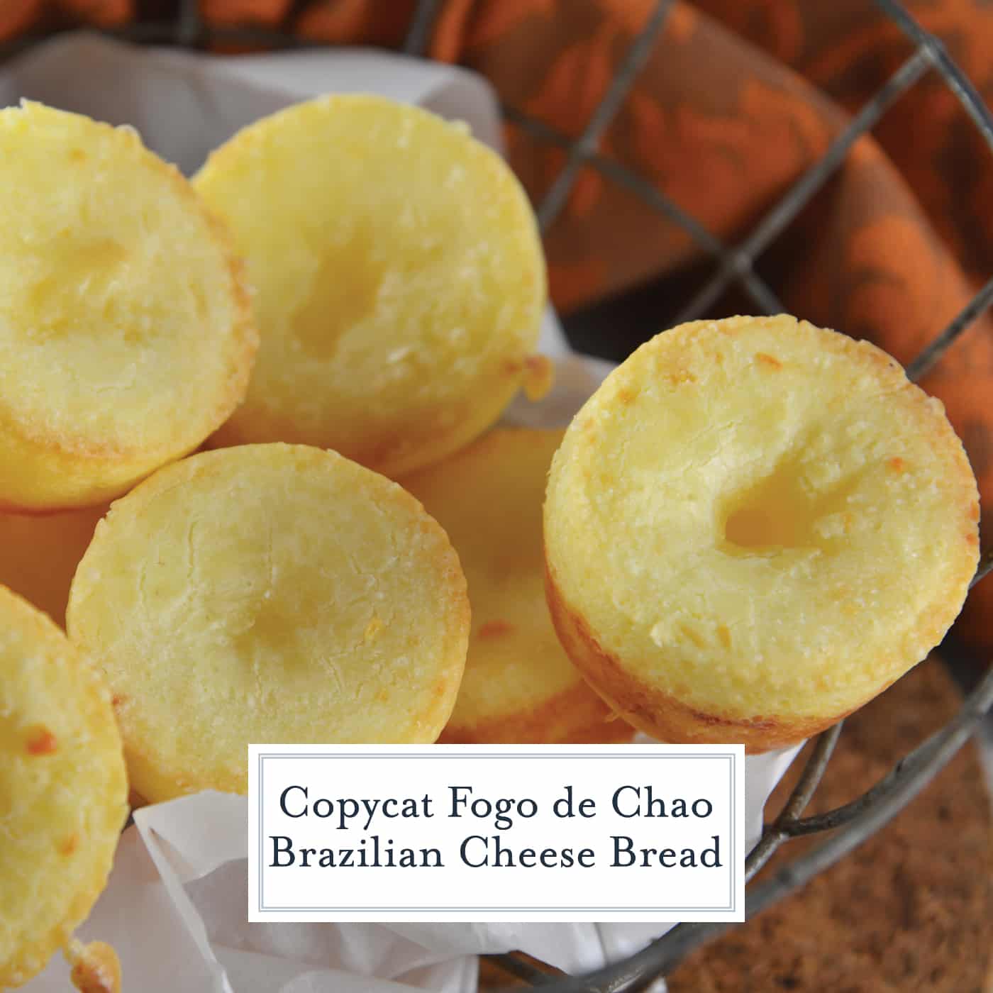Fogo de Chao Rolls, also known as Brazilian cheese puff bread, are easier to make at home than you think. This gluten-free bread is also yeast free and only takes 30 minutes! #fogodechaorolls #braziliancheesebread www.savoryexperiments.com