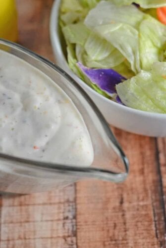 Homemade Italian Dressing - Creamy, zesty Italian dressing made in just 10 minutes from whole ingredients. www.savoryexperiments.com