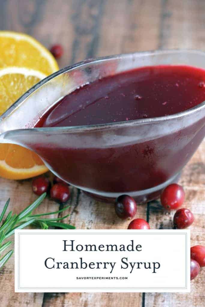 Cranberry syrup for pinterest 