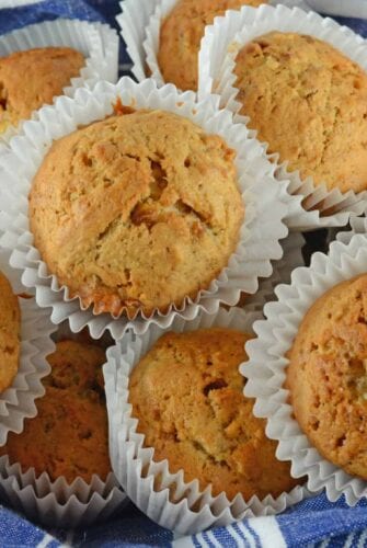 Classic Banana Nut Muffins are the perfect use for overripe bananas. Whip them up for breakfast with just a few simple ingredients you already have in your pantry!