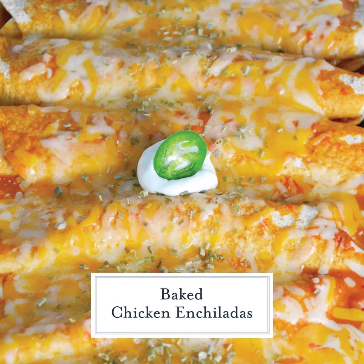 Baked Chicken Enchiladas + VIDEO Easy Rotisserie Chicken Enchiladas