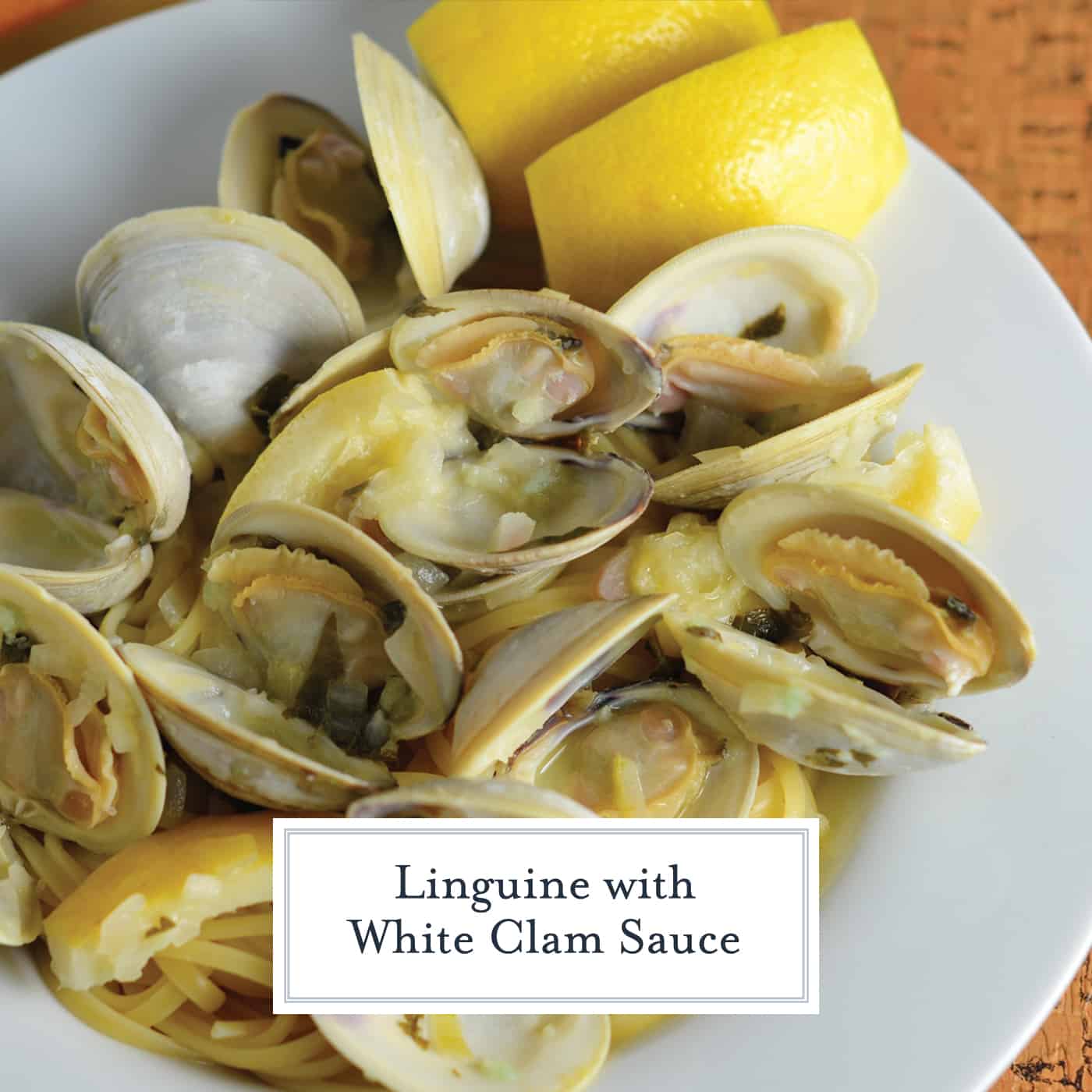 Linguine with White Clam Sauce, just like at the restaurant. Buttery broth, chopped and whole clams in an easy shallot, garlic and parsley sauce. #seafoodpastarecipe #easyseafoodrecipes www.savoryexperiments.com 