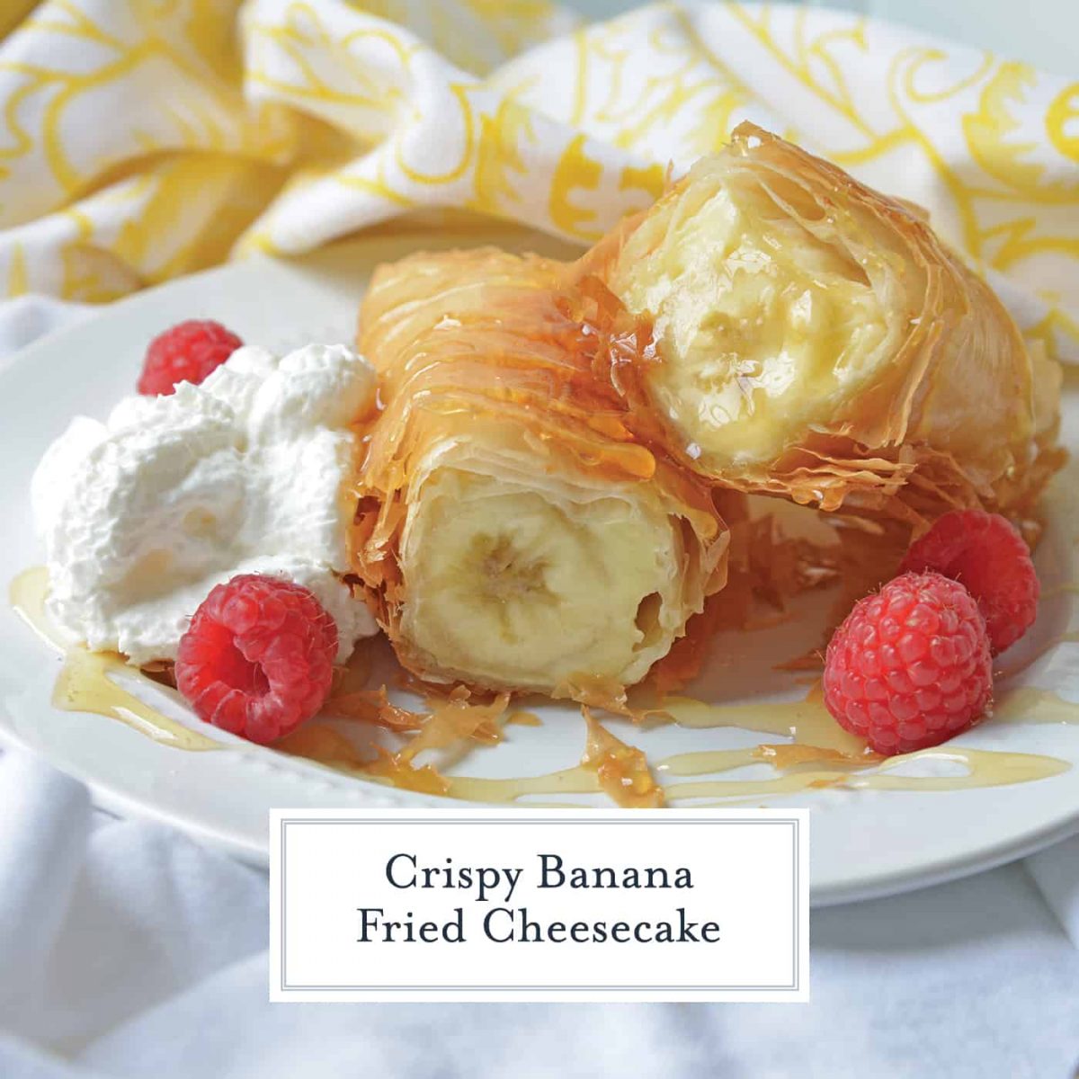 Banana Fried Cheesecake Recipe + Video Delicious Banana Spring Rolls