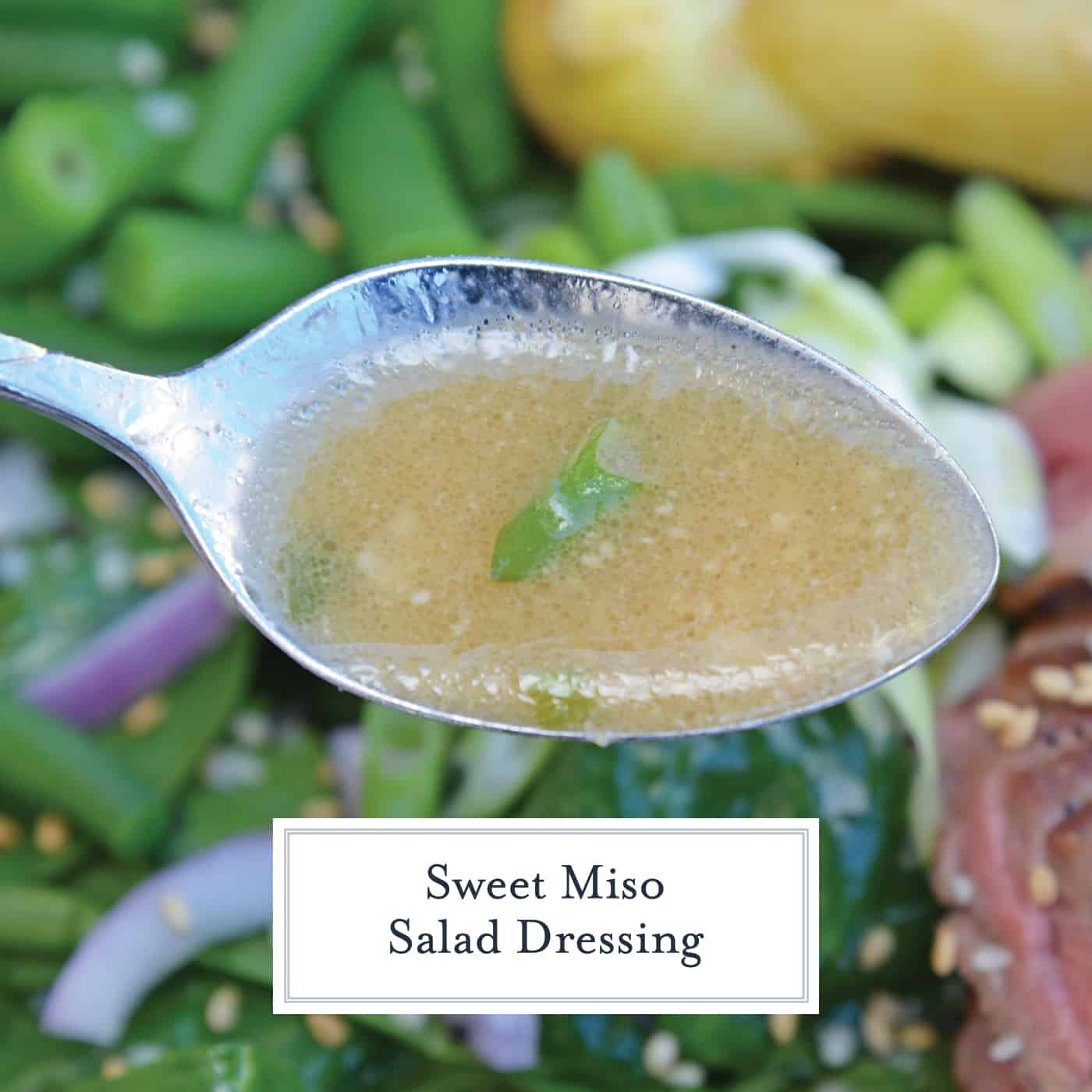 Sweet Miso Ginger Dressing is an easy Japanese ginger dressing. Now you can make your favorite miso ginger dressing at home with a handful of ingredients! #misogingerdressing #gingersaladdressing www.savoryexperiments.com