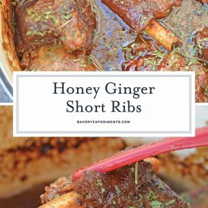 Honey Ginger Braised Short Ribs for Pinterest