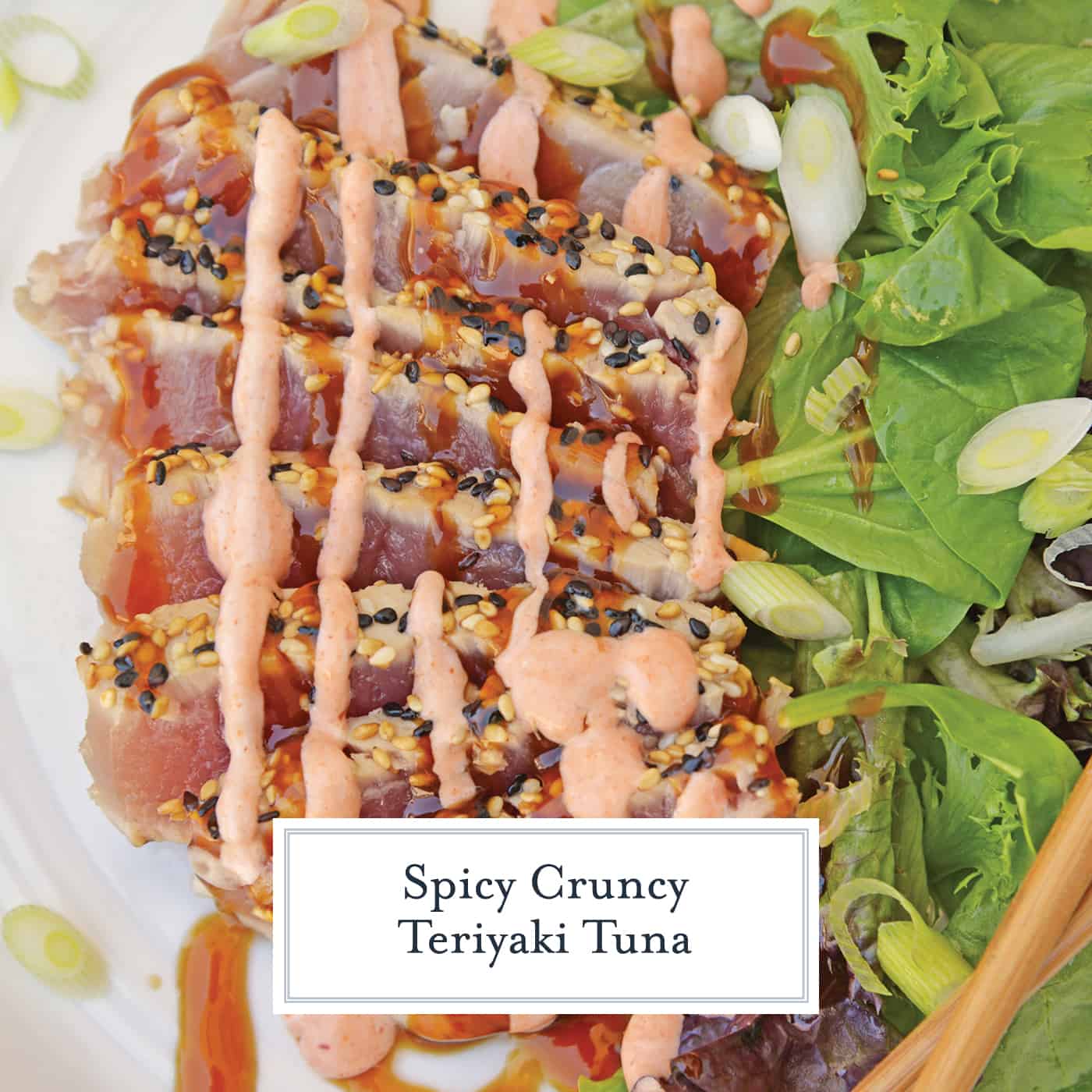 This Teriyaki Tuna recipe brings a delicious and healthy meal to the table in just over 20 minutes! This ahi tuna recipe is a quick and easy meal! #teriyakituna #tunarecipes www.savoryexperiments.com