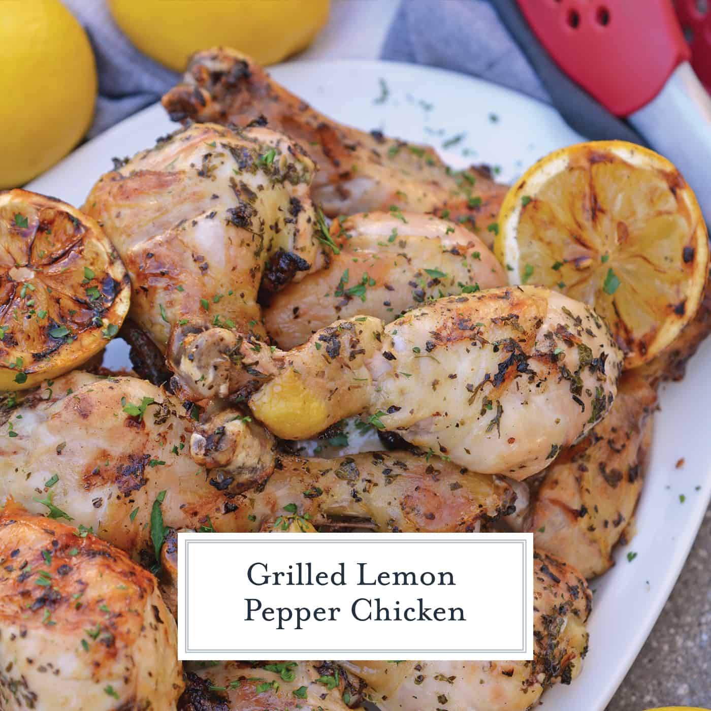 Grilled Lemon Pepper Chicken is made up of a simple marinade for foolproof chicken on the grill every time! This recipe is so simple and turns out the great! #lemonchicken #lemonpepperchicken www.savoryexperiments.com