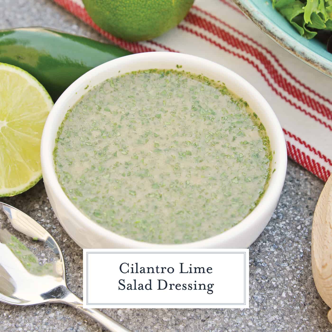 Cilantro Lime Dressing is an easy and delicious citrus dressing for salads, dipping sauces or even as a marinade! Spicy and sweet, it is no-cook and comes together in 5 minutes. #homemadesaladdressing www.savoryexperiments.com