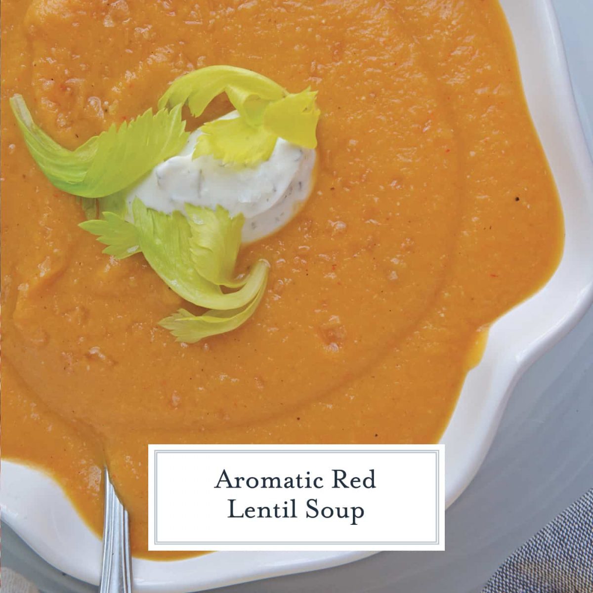Red Lentil Soup is the best comfort food for a cold or rainy day. Packed full of vegetables and spices, this easy soup recipe is hearty enough for a meal. #lentilsouprecipes #redlentilrecipes www.savoryexperiments.com