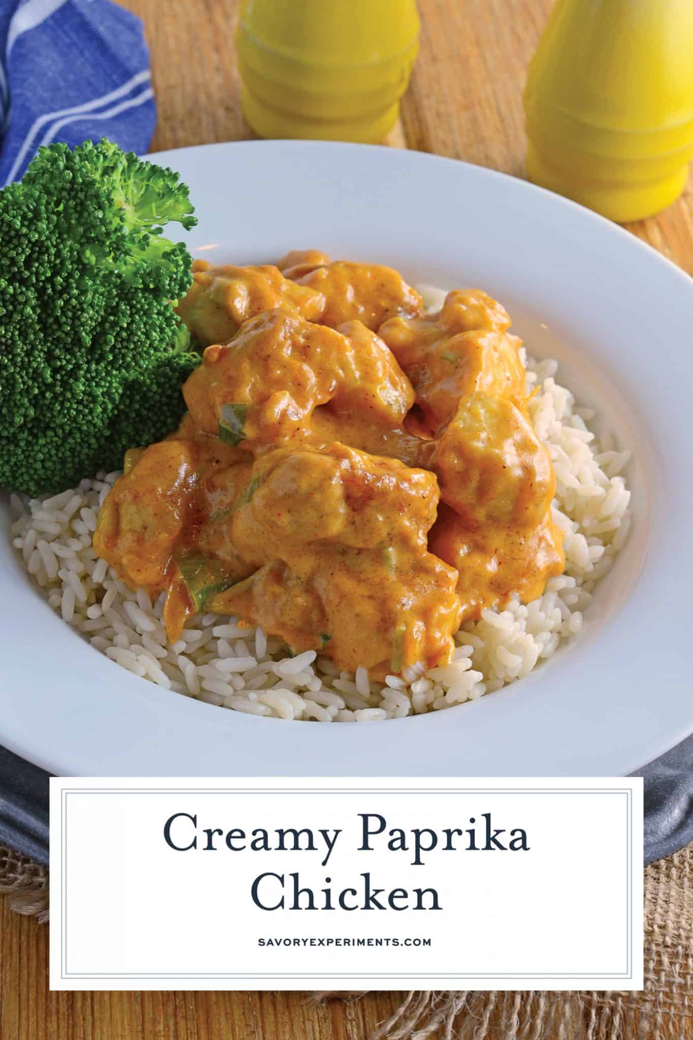 Creamy Paprika Chicken Savory Experiments