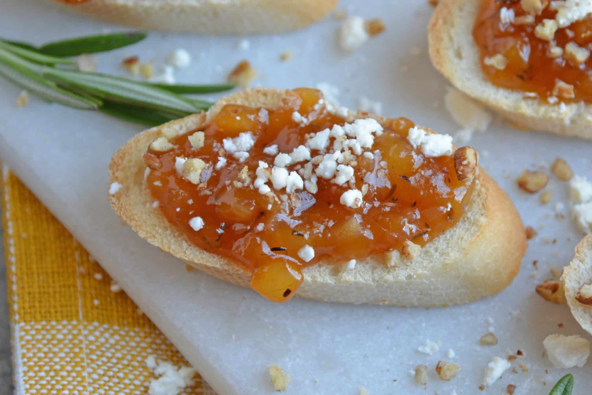 Apricot Bruschetta