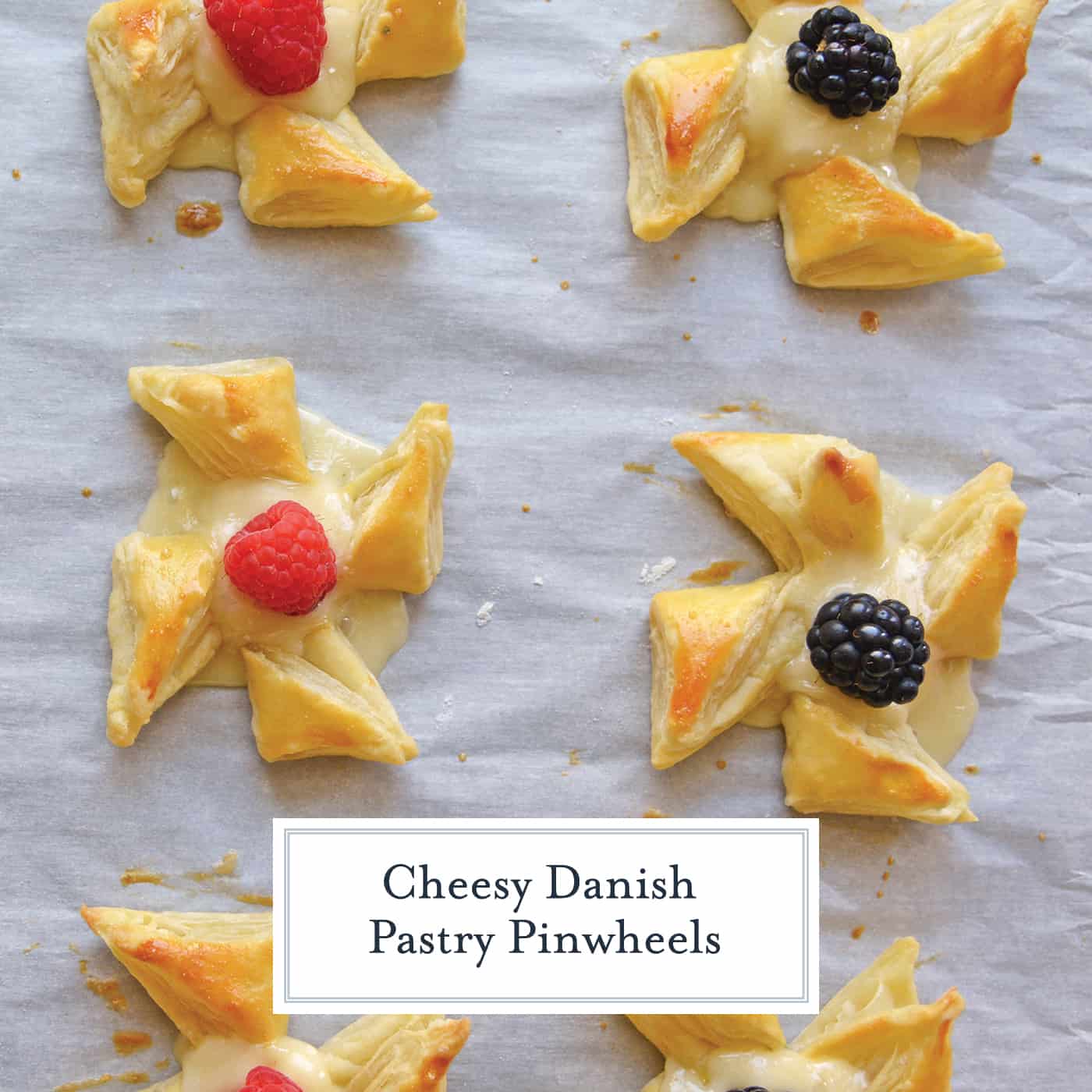 Danish Pastry make a great dessert that is not heavy but is also easy and quick to put together. Everyone will love this brie in puff pastry! #puffpastrydesserts #brieinpuffpastry www.savoryexperiments.com