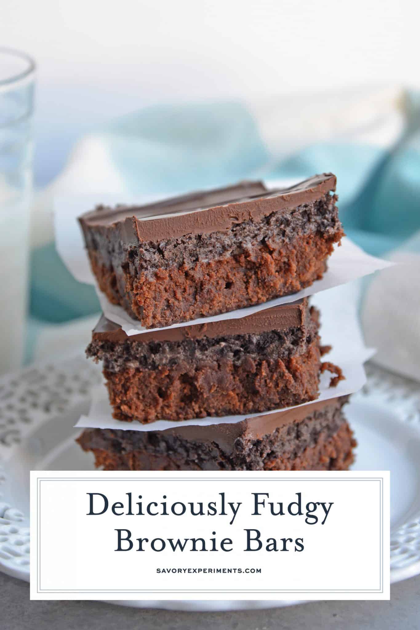 Fudgy Brownie Bars A Delicious Cookie Brownie Recipe