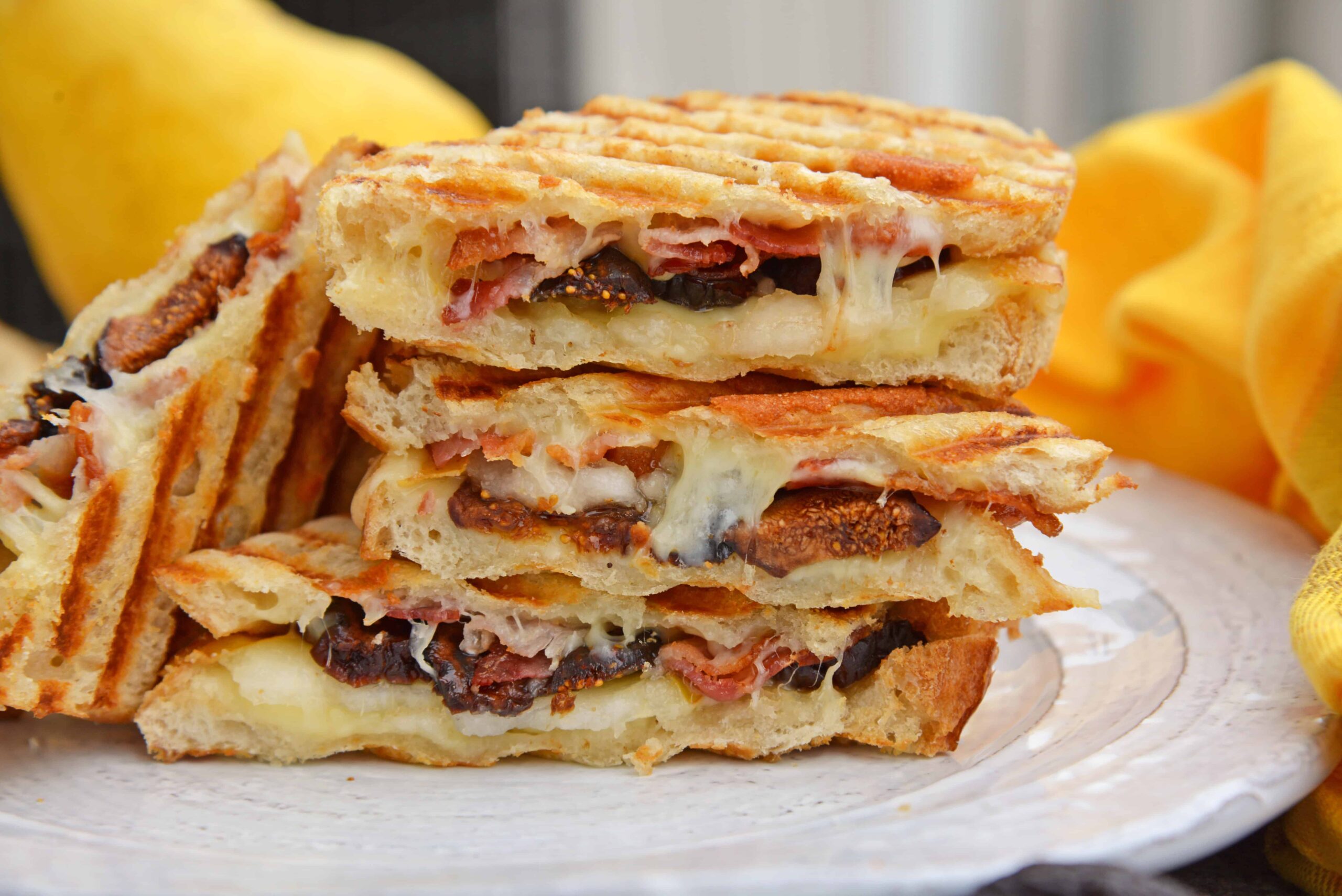 Bacon Pear And Fig Grilled Cheese Gourmet Grilled Cheese Recipe