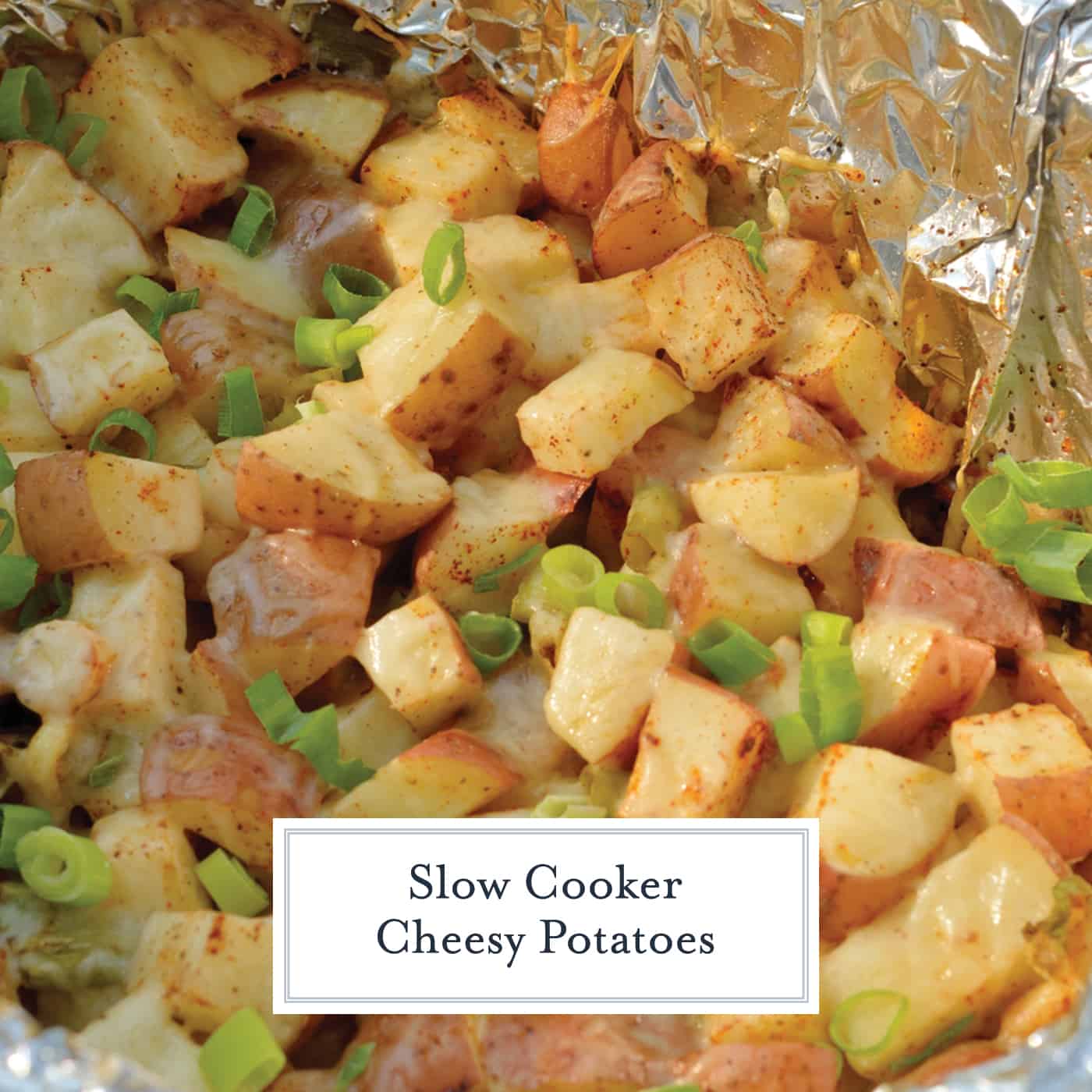 Slow Cooker Cheesy Potatoes - Easy Potatoes In The Crock Pot