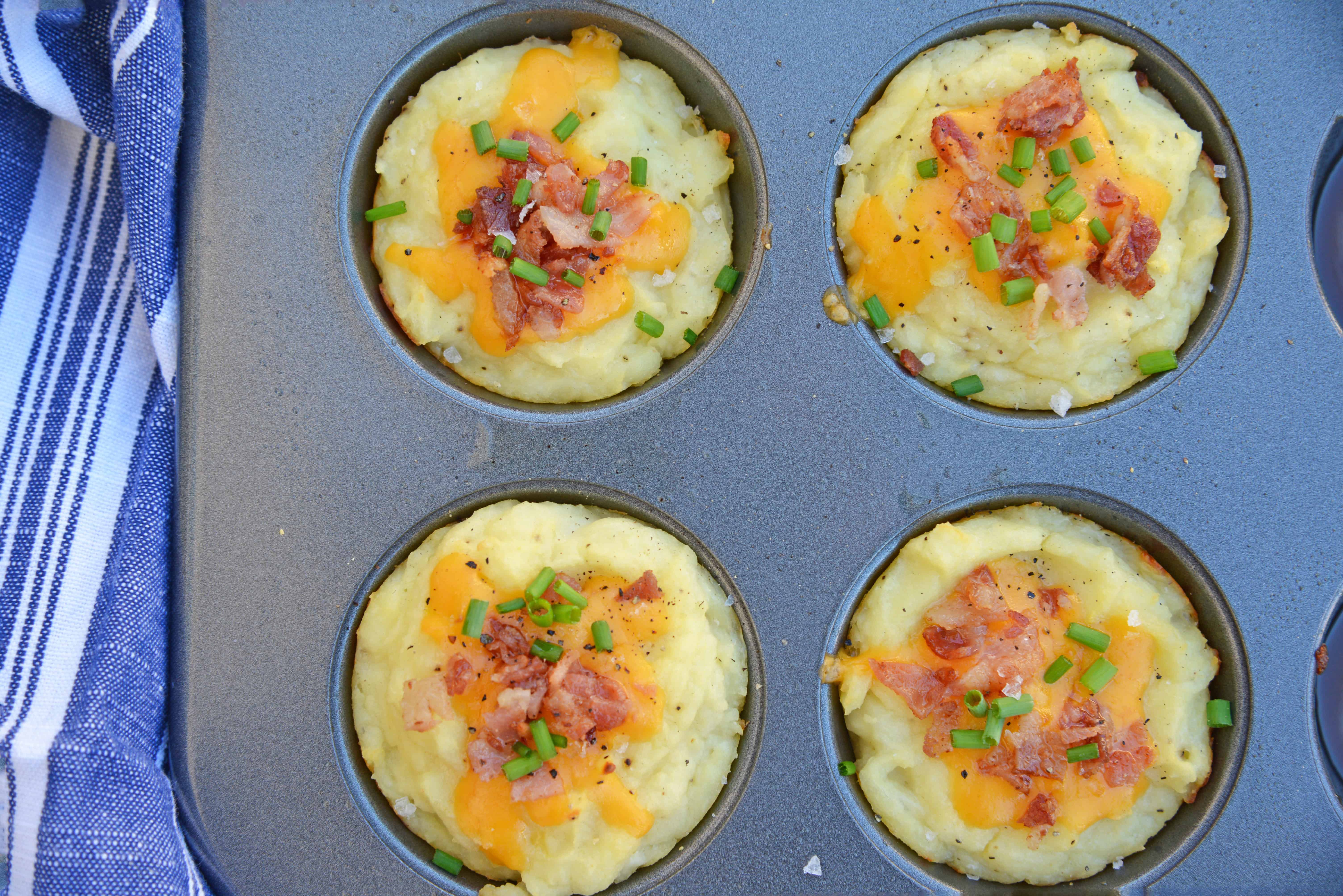 Loaded Mashed Potato Cups Best Way to Use Leftover Mashed Potatoes