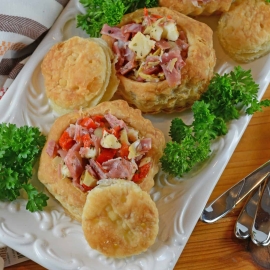 Antipasto Salad Cups are made of chopped salami, prosciutto, sopressata, mozzarella cheese, peppadews and artichokes. The best way to eat salad with your fingers!