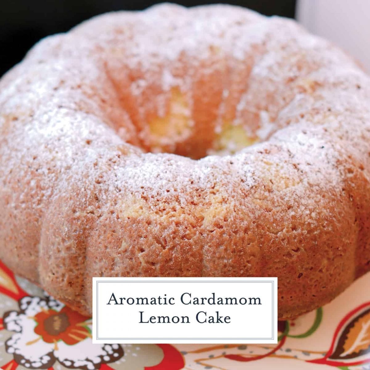 Cardamom Lemon Cake is a light cake and gently flavored. It pairs perfectly with tea, coffee or the grand finale to any meal. The perfect lemon bundt cake! #lemoncake #lemonbundtcake www.savoryexperiments.com