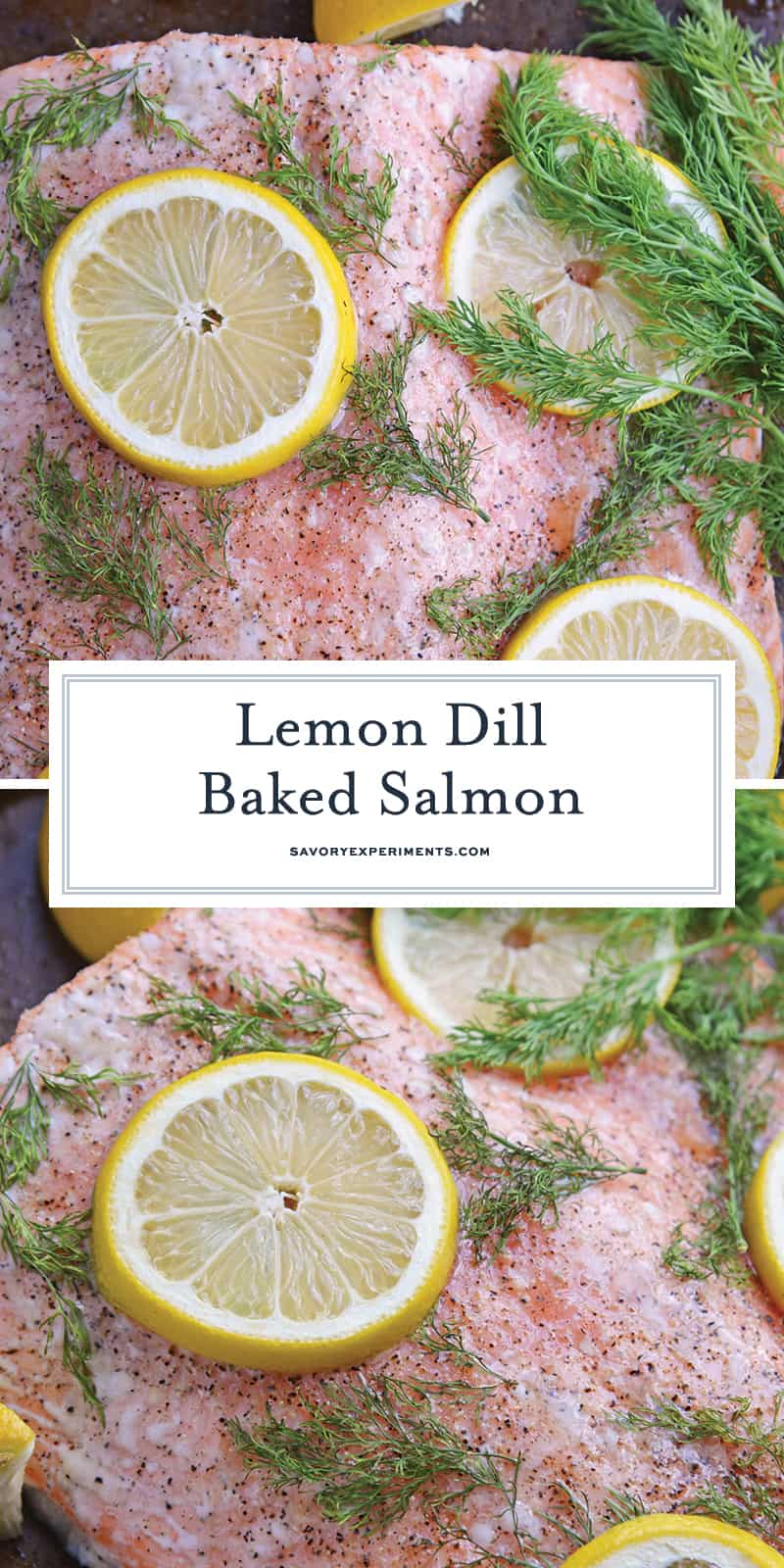 Lemon Baked Salmon for Pinterest