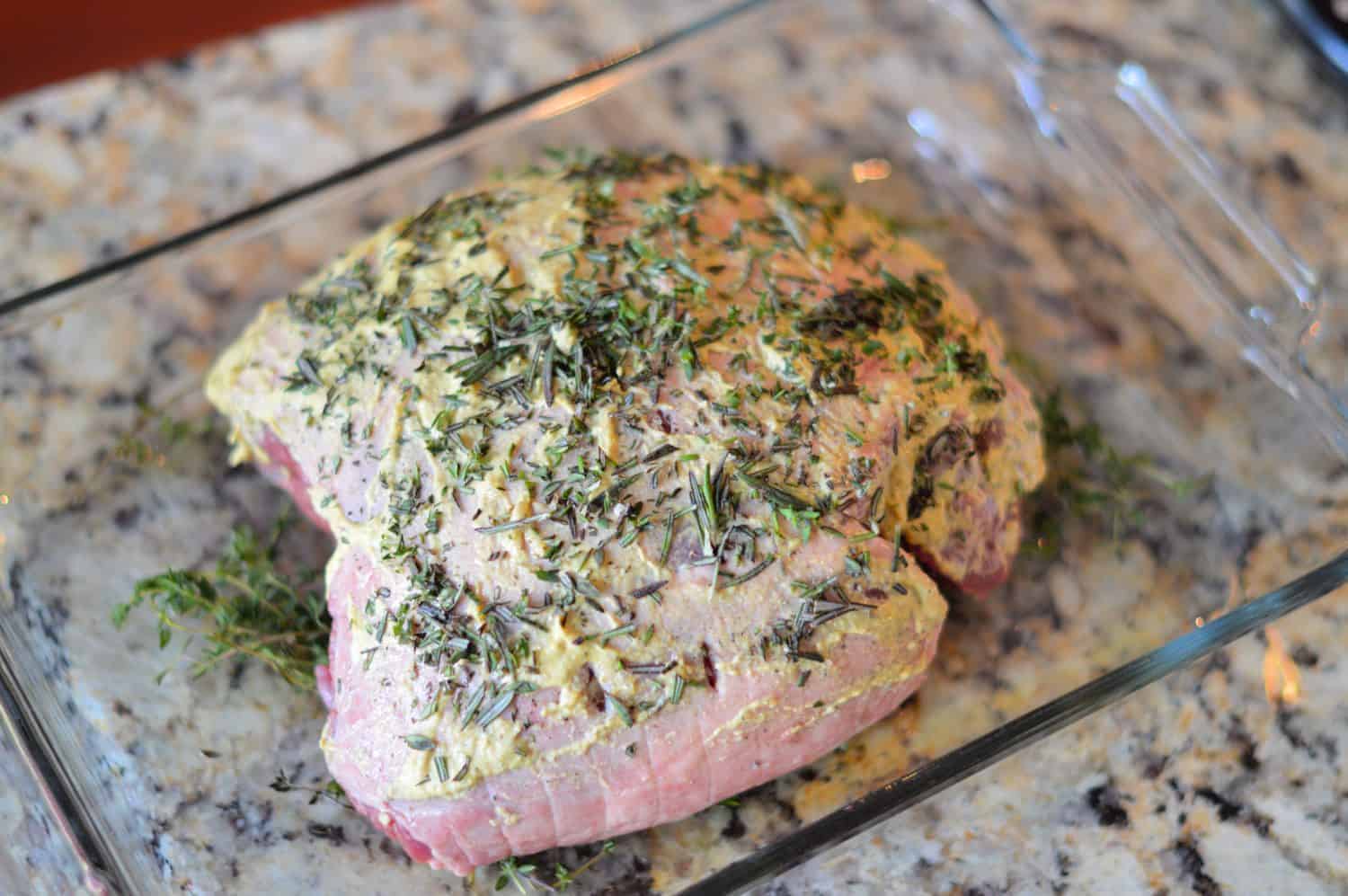 Leg of Lamb Roast Recipe- an easy lamb recipe to serve for Easter dinner or any other night of the year! Easily take this spice rub and use it on lamb chops as well. www.savoryexperiments.com 
