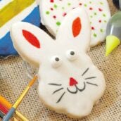 Watercolor Sugar Cookies can be made for any holiday, but I like them best for Easter. Easter Egg Cookies and Bunny Cookies are just so pretty with the soft glow of watercolor! #watercolorsugarcookies #sugarcookiecutouts #eastercookies www.savoryexperiments.com