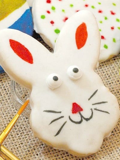 Watercolor Sugar Cookies can be made for any holiday, but I like them best for Easter. Easter Egg Cookies and Bunny Cookies are just so pretty with the soft glow of watercolor! #watercolorsugarcookies #sugarcookiecutouts #eastercookies www.savoryexperiments.com