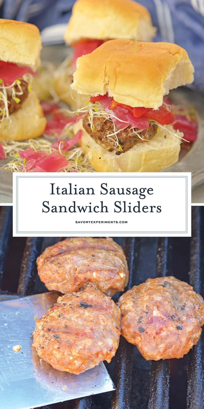These Italian Sausage Sandwich Sliders are easy to prepare and even easier to eat. Featuring pork sausage and Hawaiian rolls, they are sure to impress.
