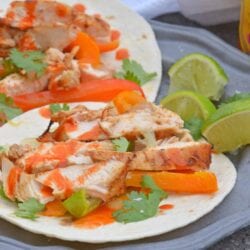 spicy chicken fajitas