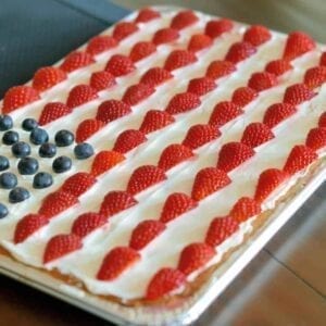 american flag sugar cookie cake