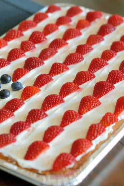 american flag sugar cookie cake
