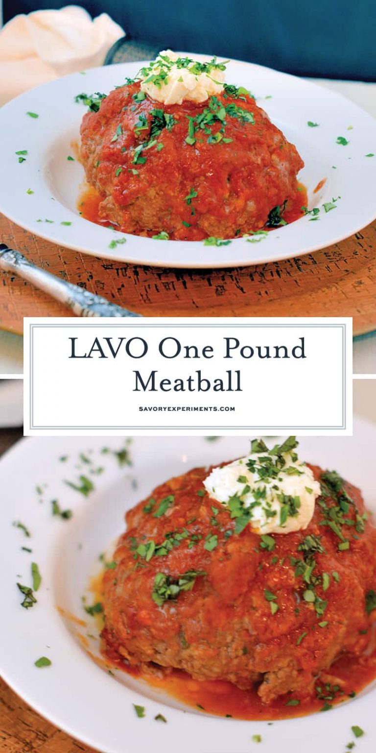 LAVO One Pound Meatballs A Showstopping Meal