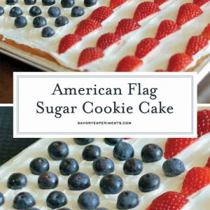 American Flag Sugar Cookie Cake for Pinterest