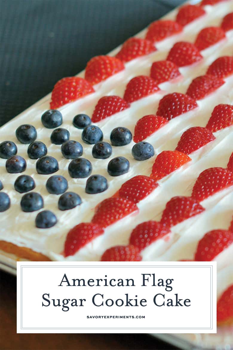 American Flag Sugar Cookie Cake Recipe