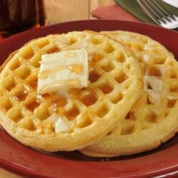 Homemade Waffles is a classic recipe that has an additional 13 ideas for fun variations. The perfect Sunday breakfast. #homemadewaffles #wafflerecipe www.savoryexperiments.com