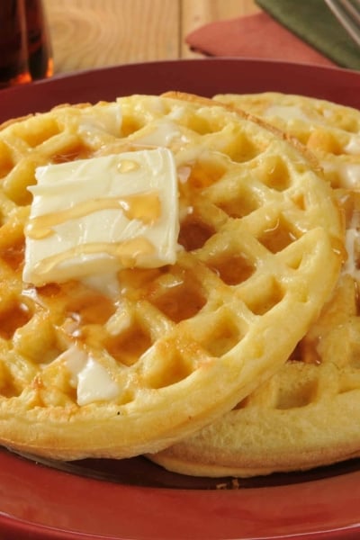 Homemade Waffles is a classic recipe that has an additional 13 ideas for fun variations. The perfect Sunday breakfast. #homemadewaffles #wafflerecipe www.savoryexperiments.com