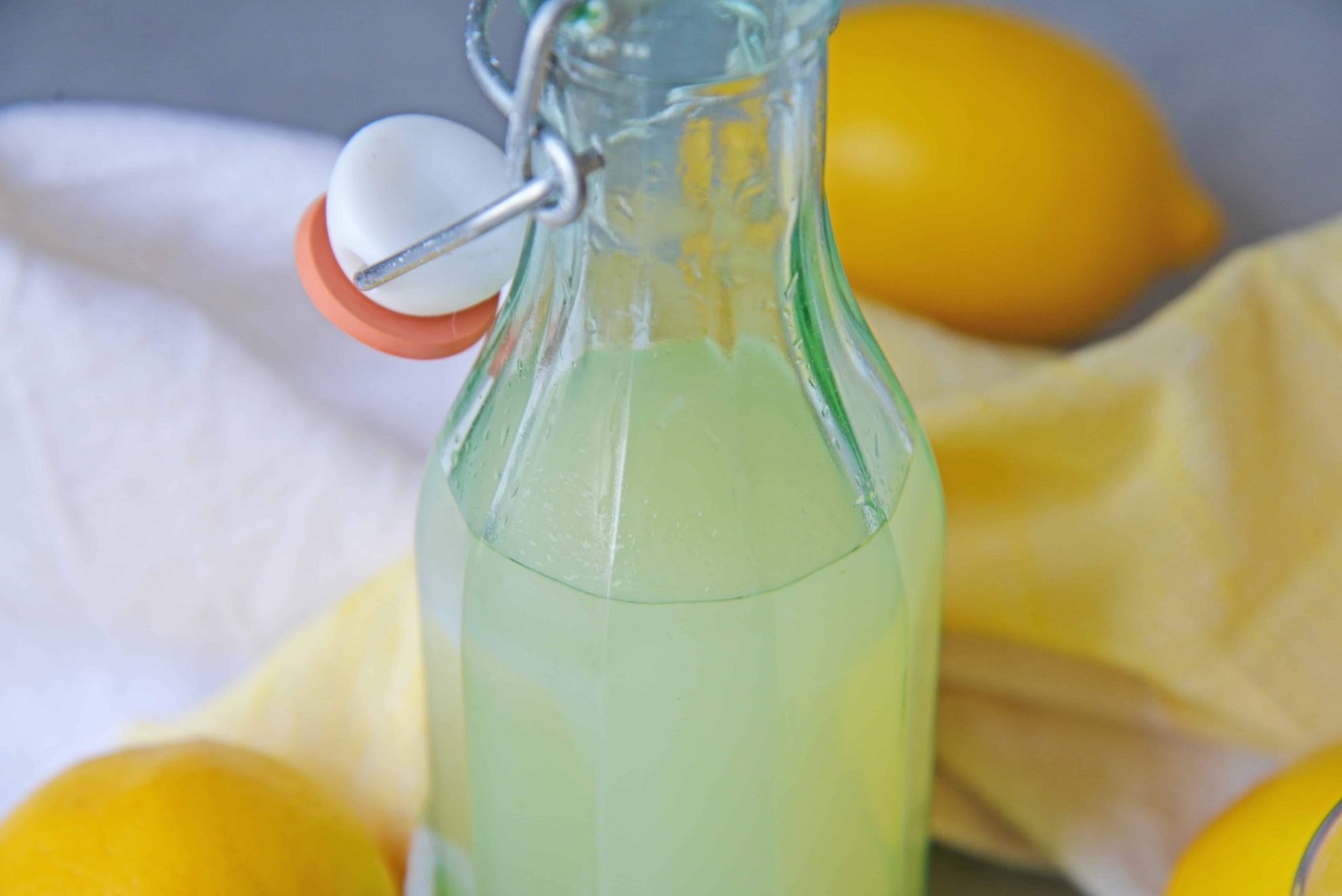 limoncello in a glass jar 
