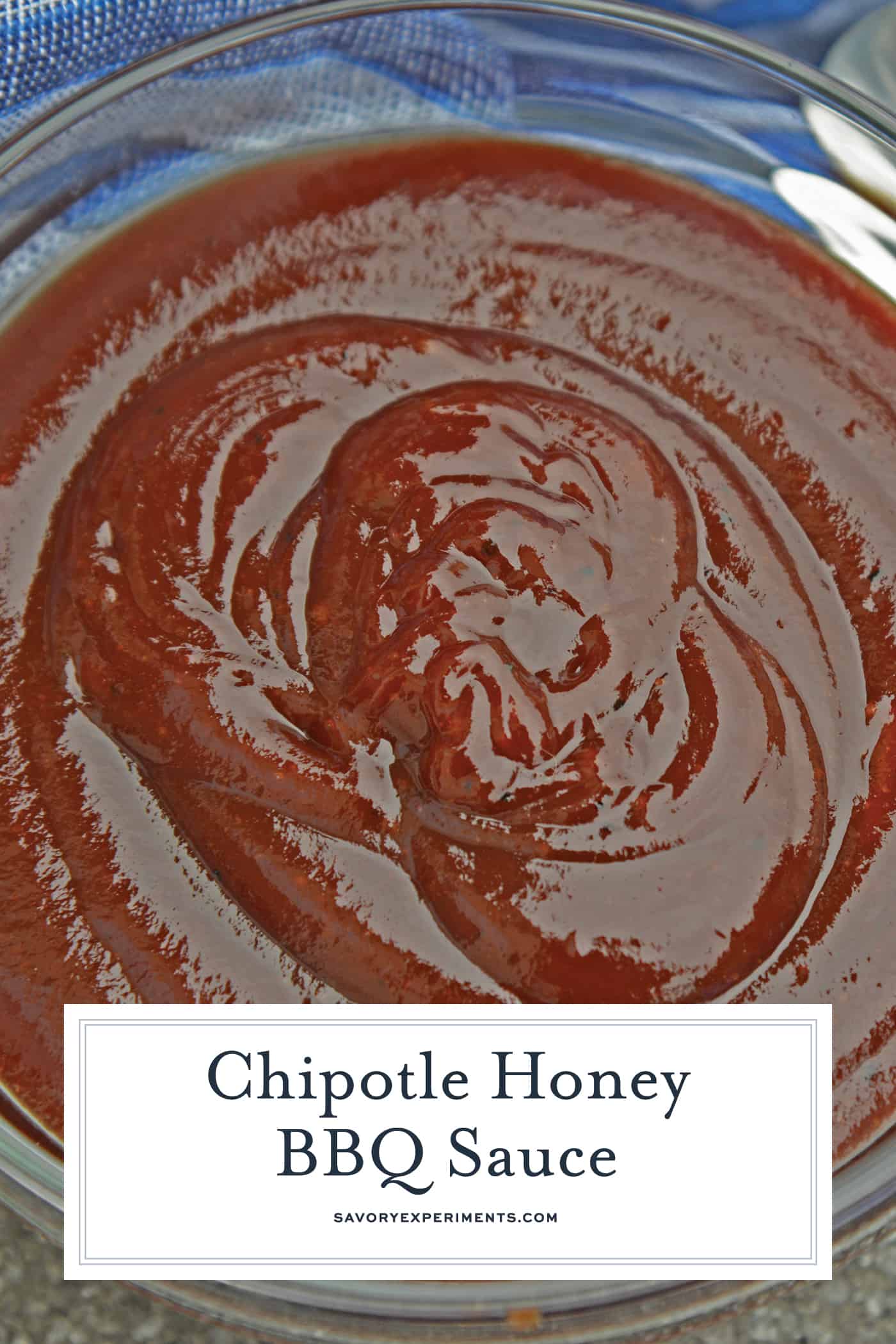 Chipotle Honey BBQ Sauce is a delicious recipe that will leave you with your very own homemade BBQ sauce! Slightly sweet and slightly spicy, it tastes perfect on anything that needs homemade BBQ sauce. #BBQsauce #homemadeBBQsauce www.savoryexperiments.com