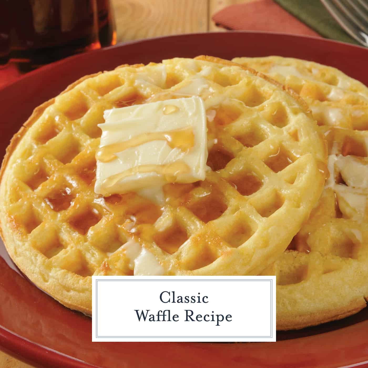 Homemade Waffles is a classic recipe that has an additional 13 ideas for fun variations. The perfect Sunday breakfast. #homemadewaffles #wafflerecipe www.savoryexperiments.com