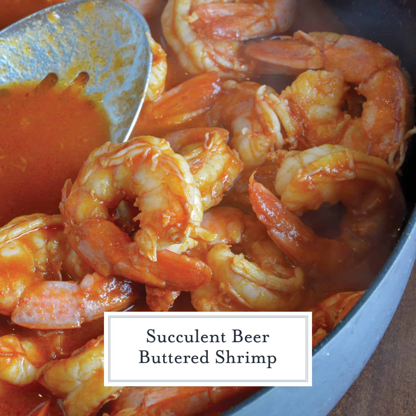 Beer Buttered Shrimp is a tomato based sauce infused with your choice of beer, spices and simmered with shrimp. Serve as an appetizer or over rice as an entree. #butteredshrimprecipe #easyshrimprecipe www.savoryexperiments.com 
