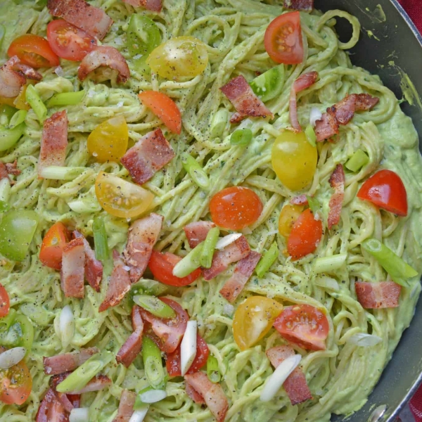 Healthy Creamy Avocado Pasta Sauce Avocado "Alfredo" Sauce